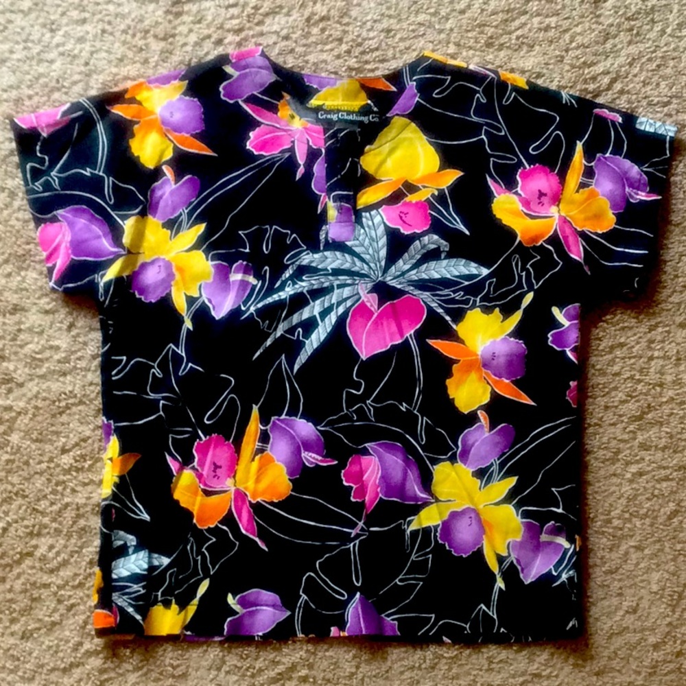 ☀️☀️HAWAIIAN PRINT TOP